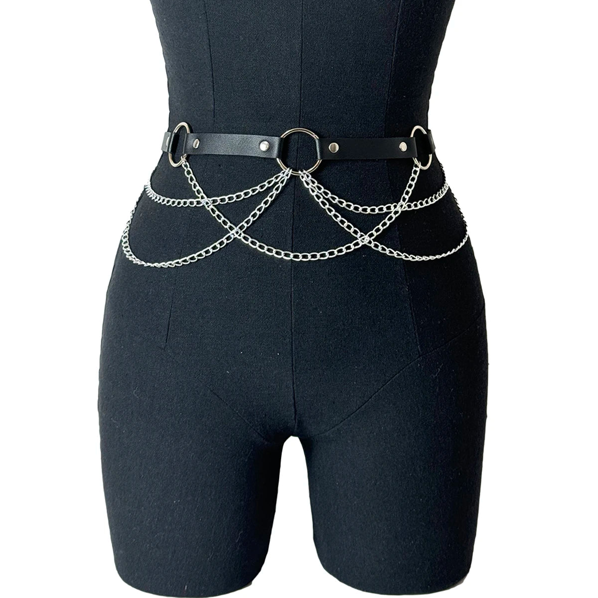 Women's Leather Harness Belt – Sexy Bodycon