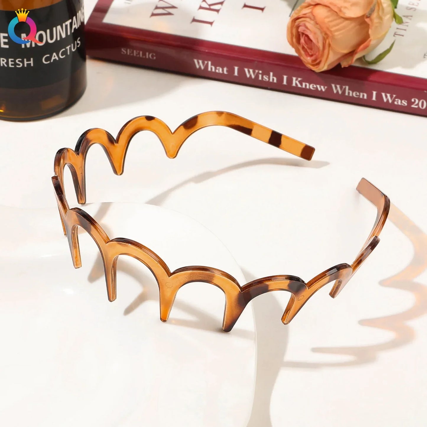 Wave Headbands for Women Fashion Acetate Toothed