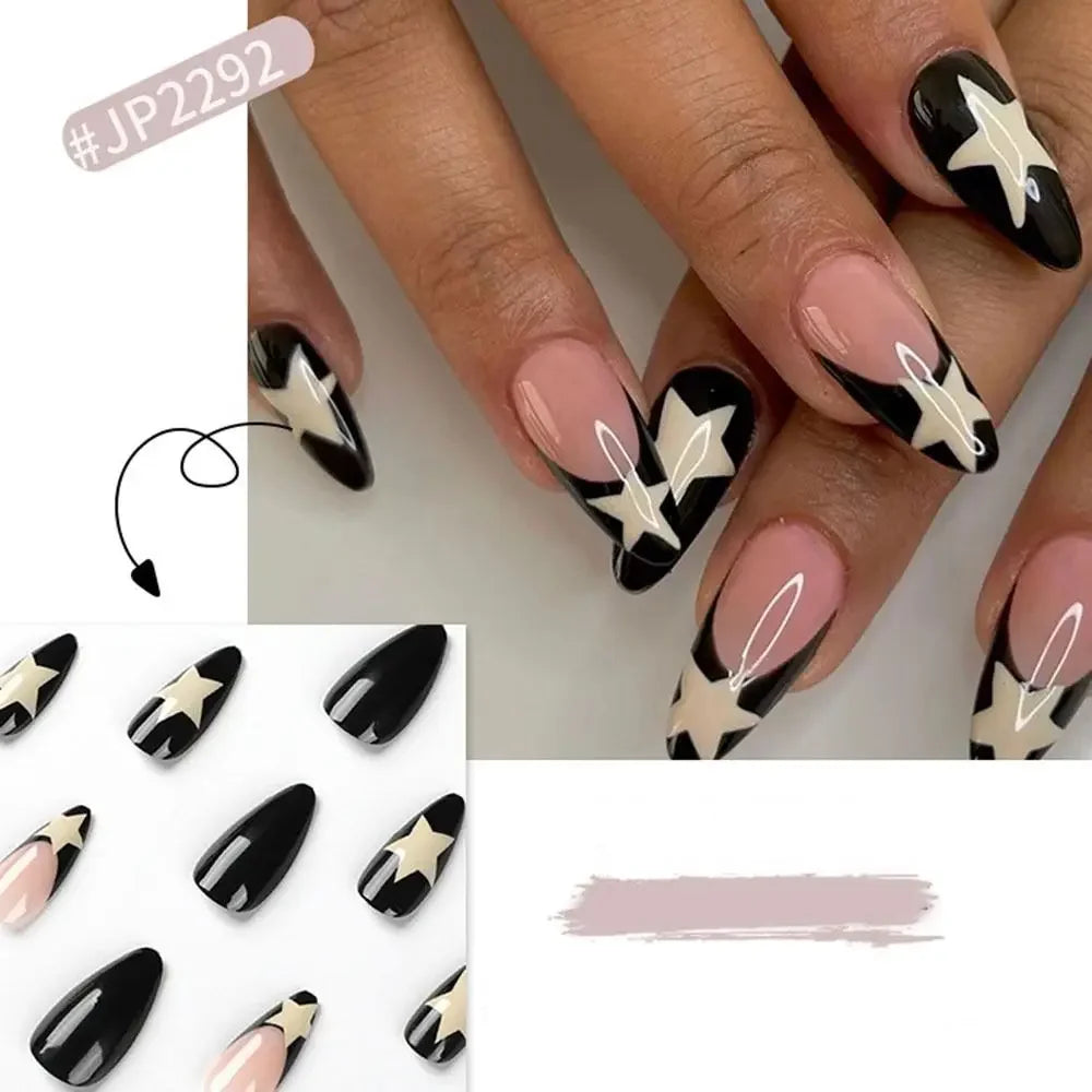 Simple French Wearable False Nails