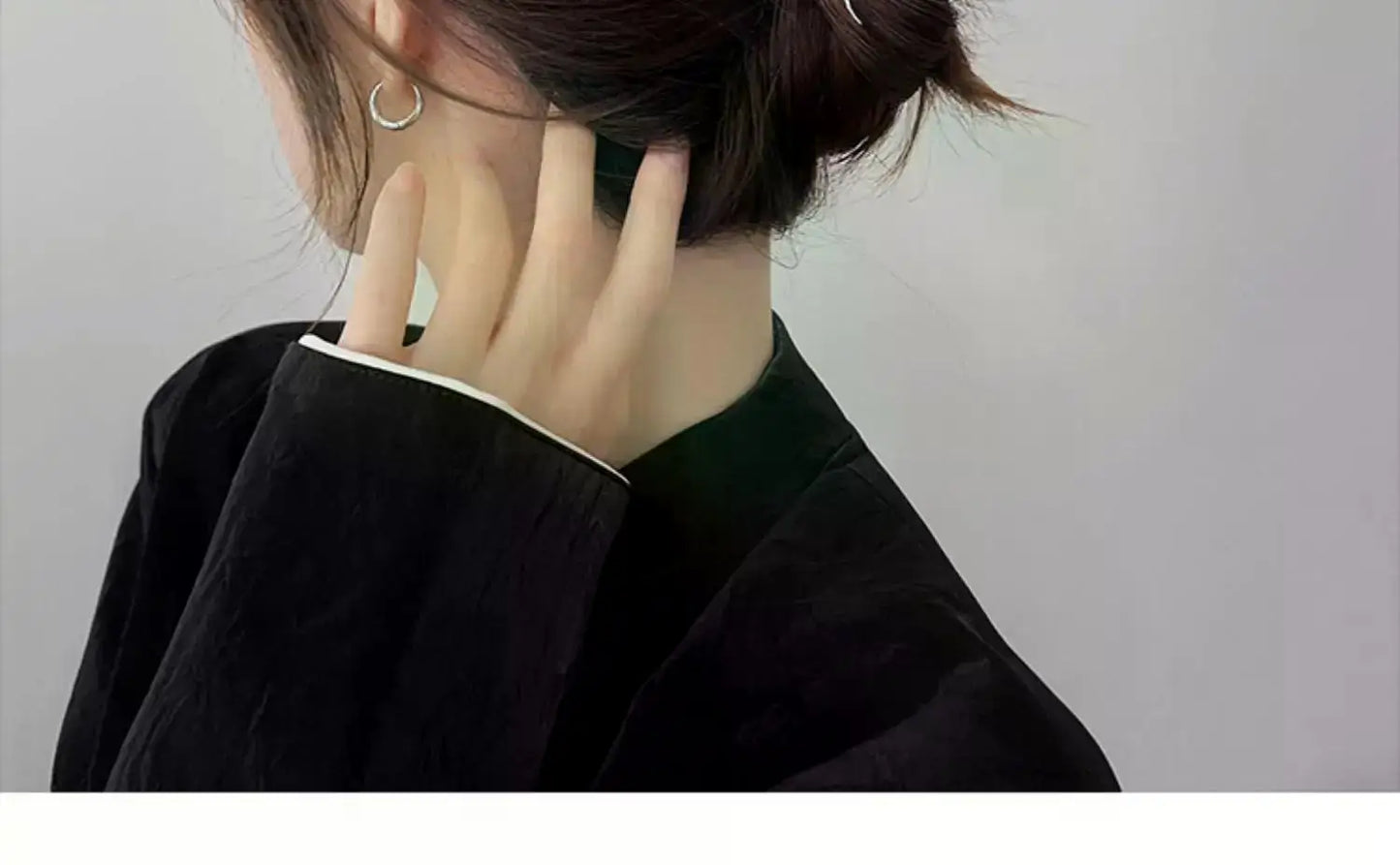 1/2PCS Geometric Claw Clips Women Large Metal Silver Color Korean Fashion Shark Hair Clips Grab Clamps Girls Hair Accessories