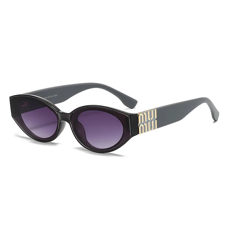 Minimalist Oval Sunglasses – Women's Fashion