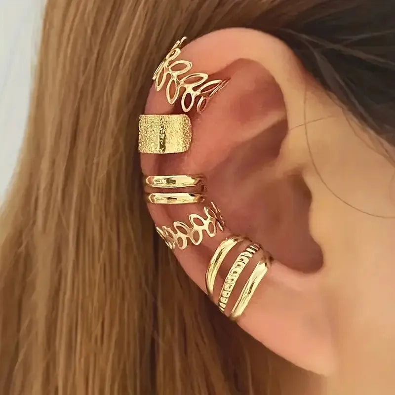 5pcs/set Trendy Elegant Design Ear Cuff Classic Elegant