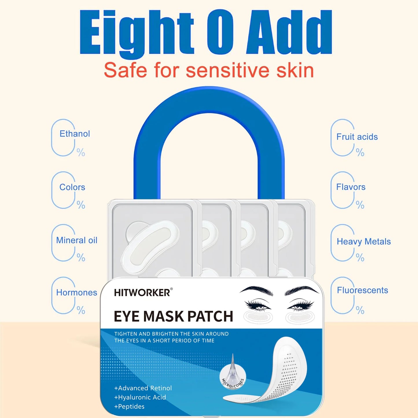 4PCS microneedle hyaluronic acid patch