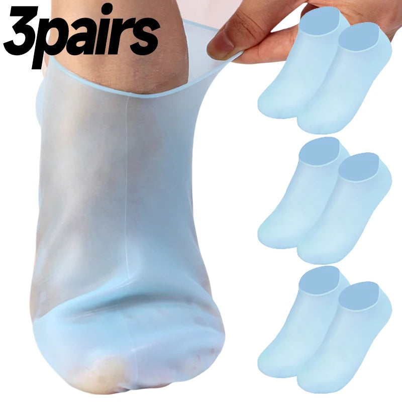 Silicone Moisturizing Foot Socks – Spa Gel Care