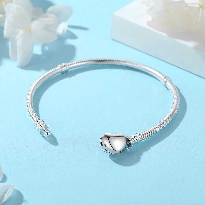 Original 925 Sterling Silver Bracelets Bangles Love