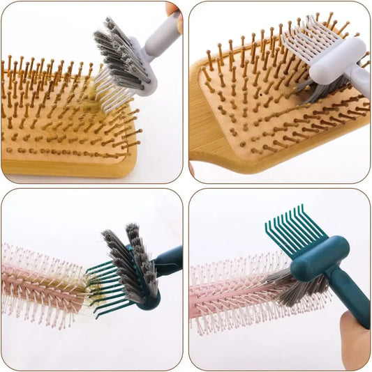 1/2 Pcs Hair Brush Cleaning Tool 2-In-1 Comb Cleaning Brush