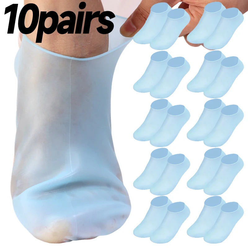 Silicone Moisturizing Foot Socks – Spa Gel Care