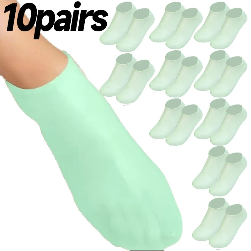 Silicone Moisturizing Foot Socks – Spa Gel Care