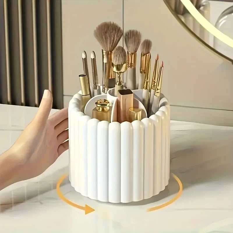 Makeup Brush Storage Cartridge Dust-proof Eye Shadow Foundation Make-up Lipstick Pen Cartridge Dresser Sorting Box Desktop Shelf