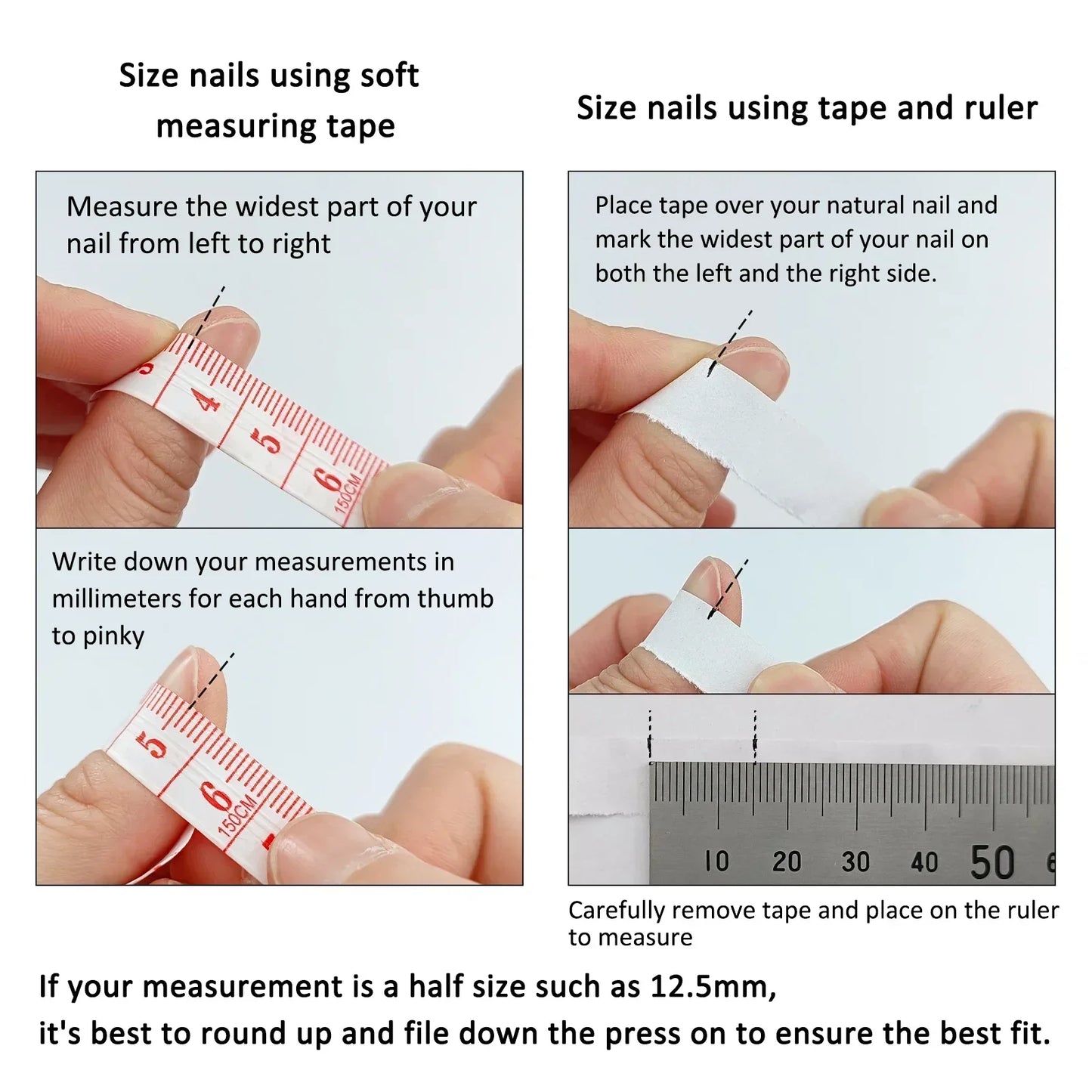 10Pcs Cute Handmade Press on Nails