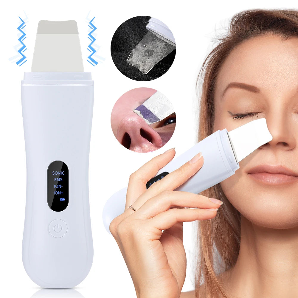 Ultrasonic Skin Scrubber, Skin Spatula Ion Deep Face