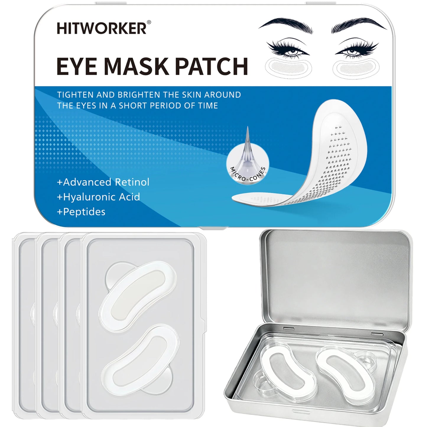 4PCS microneedle hyaluronic acid patch