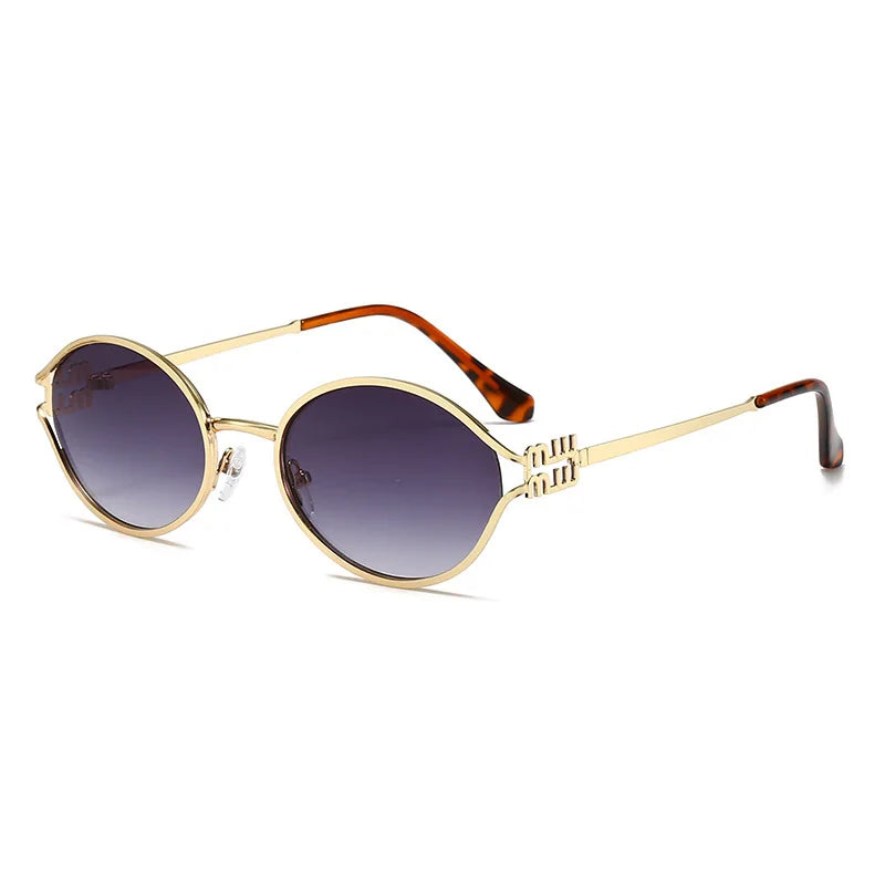 Retro Oval Sunglasses – 90s Style Women