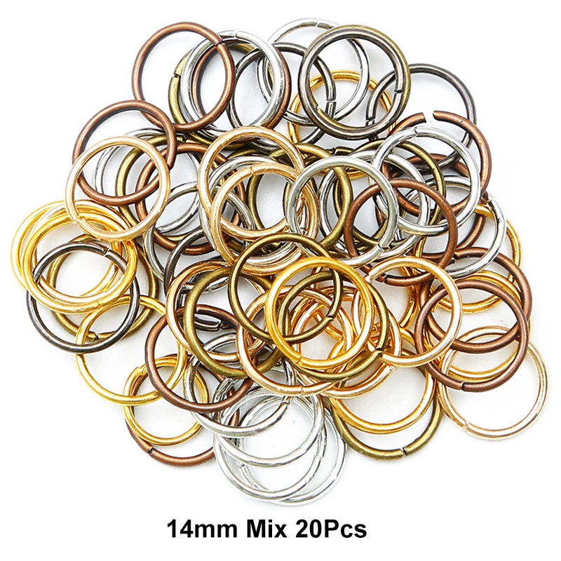 10-50Pcs 10-16mm Hair Rings Metal African Braid Dreadlocks Bead Hair