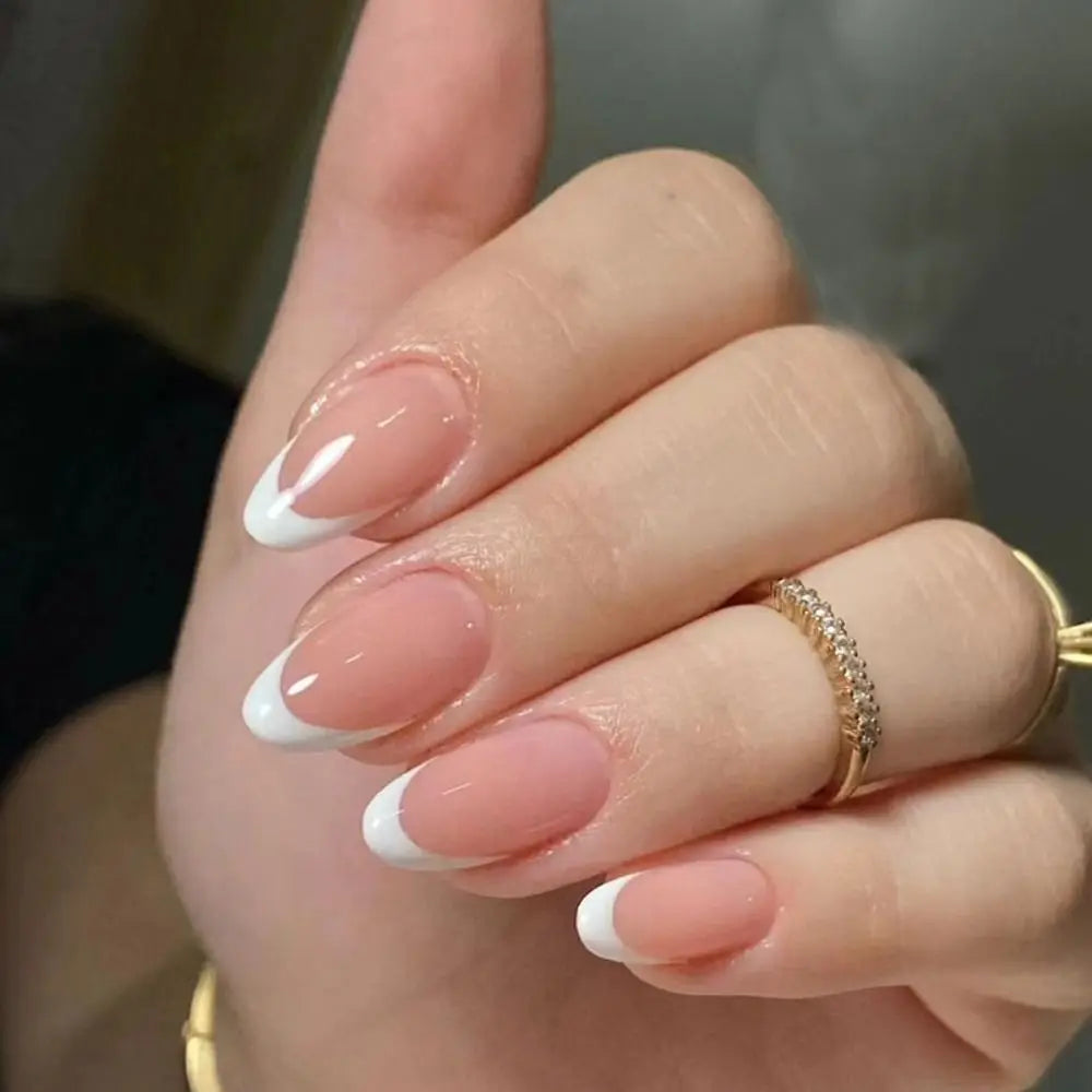 24Pcs Detachable Acrylic False Nails Press On Nails