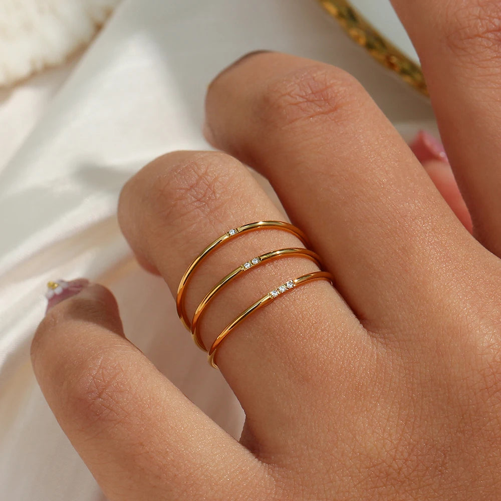 Tarnish Free New Minimalist Ring