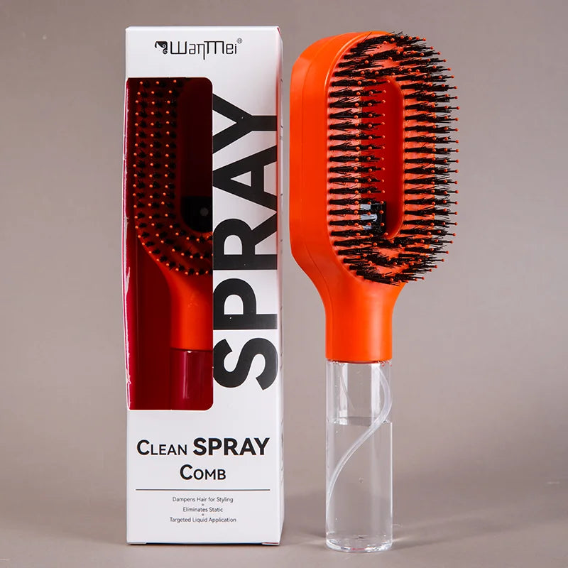 2in1 Sprayer Comb Detangling Scalp Massage Hairbrush with Spray Bottle