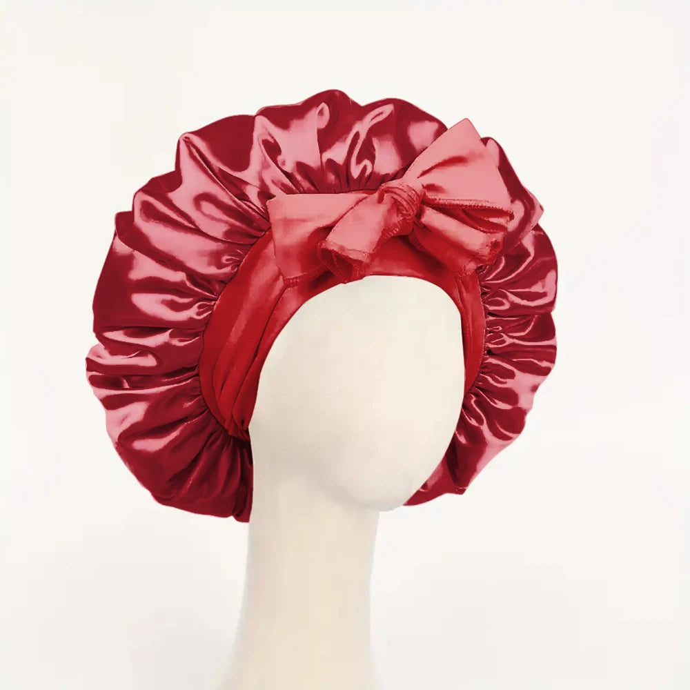 Satin Bonnet Silk Bonnet Adjustable Bonne For Sleeping