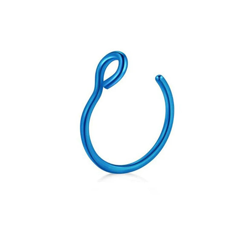 2 Sizes U Shaped Fake Nose Rings