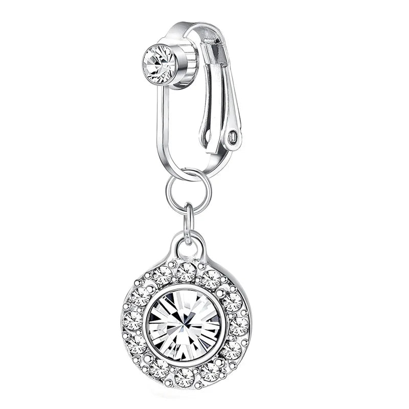 Clip on Belly Button Ring Butterfly