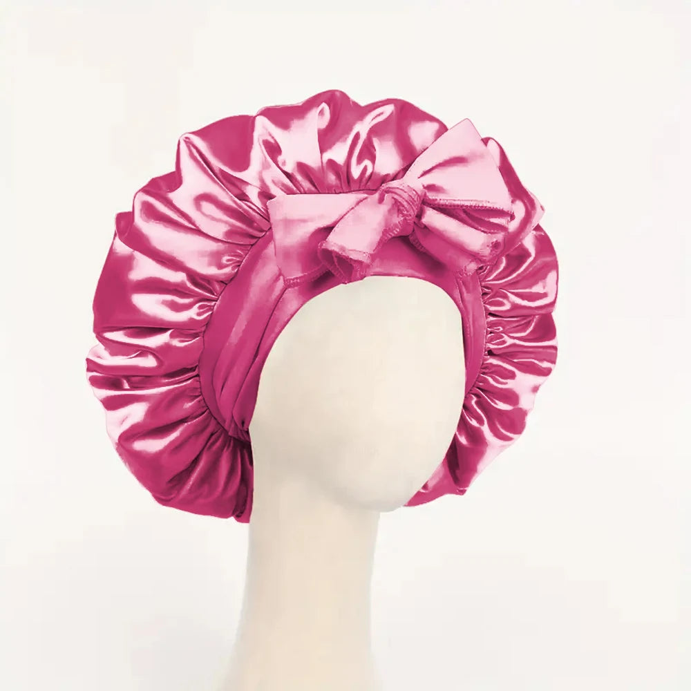 Satin Bonnet Silk Bonnet Adjustable Bonne For Sleeping