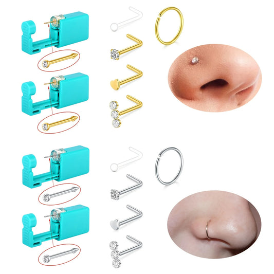 7pcs Nose Piercing Kit Nose Ring Piercing Kit, Nose Piercing Kit