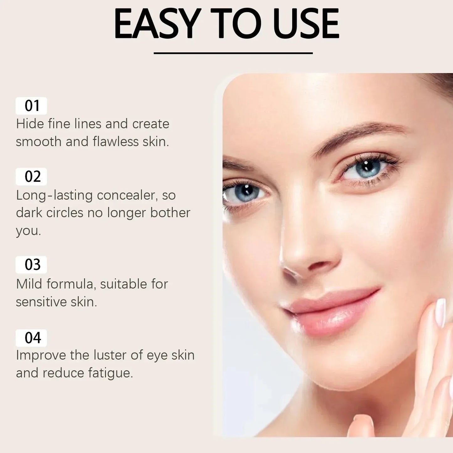 Concealer Lightweight Natural Coverage Of Skin Blemishes