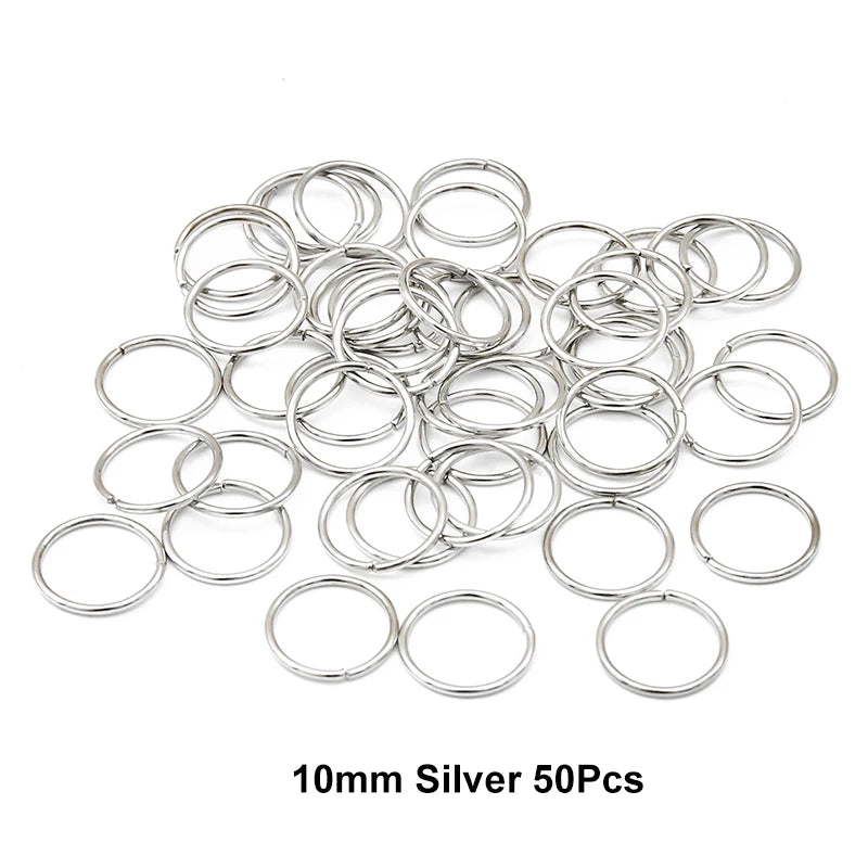 10-50Pcs 10-16mm Hair Rings Metal African Braid Dreadlocks Bead Hair