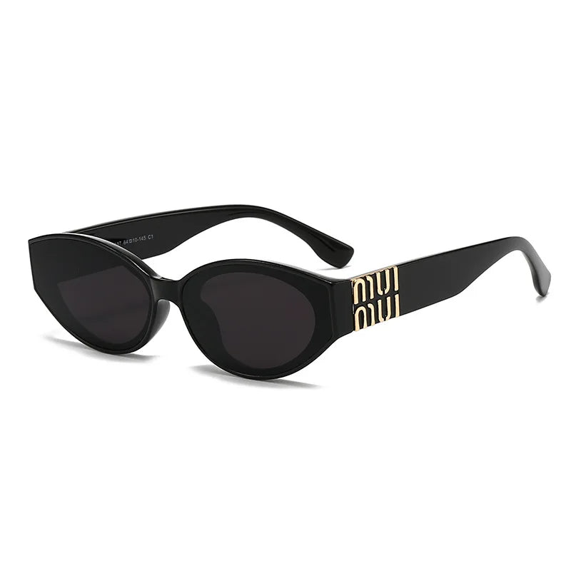 Minimalist Oval Sunglasses – Women's Fashion