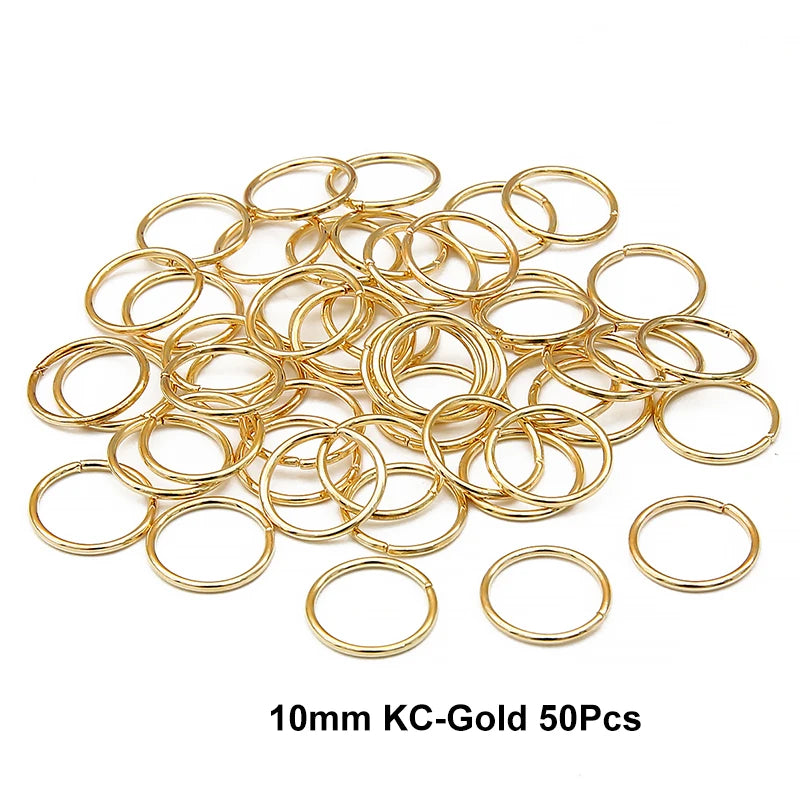 10-50Pcs 10-16mm Hair Rings Metal African Braid Dreadlocks Bead Hair
