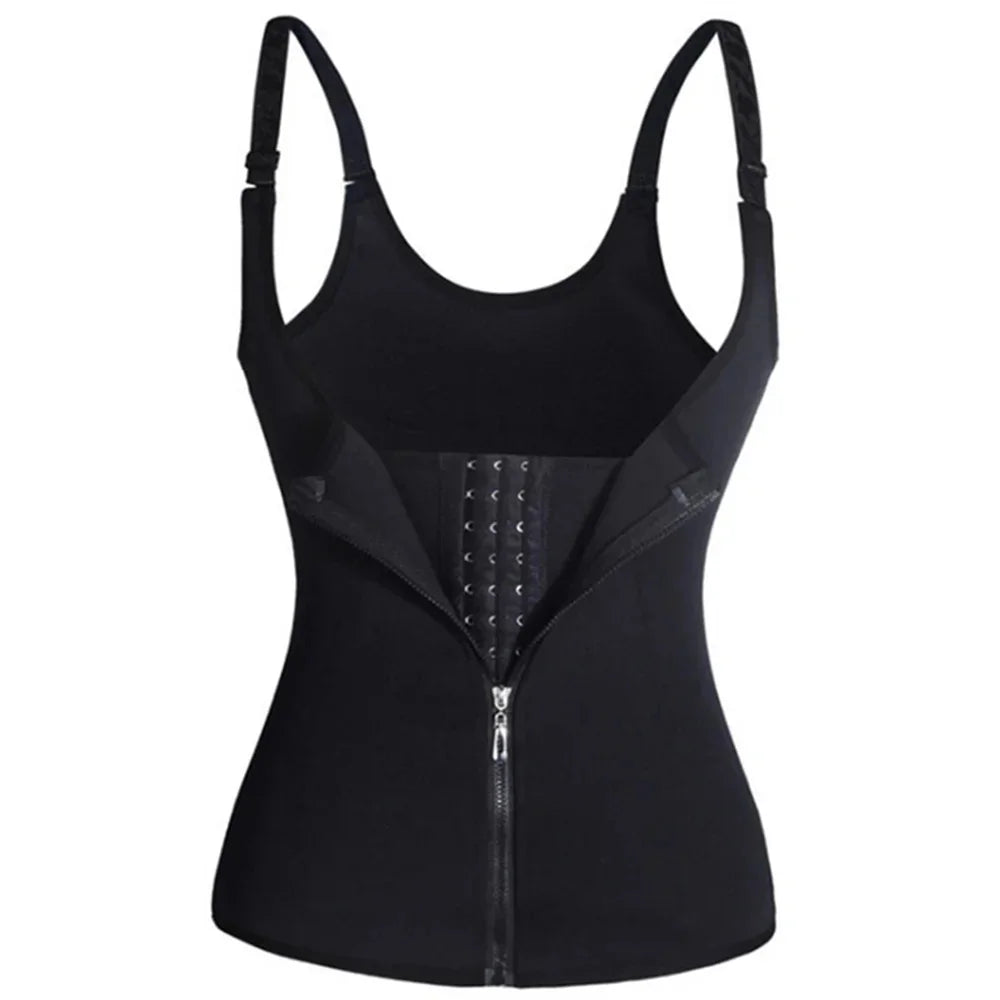 Zipper Waist Trainer Tank Top for Women